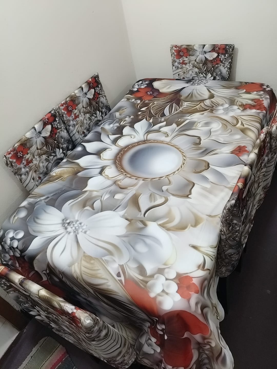 China Premium 3D Print Table Cloth Set_img_0