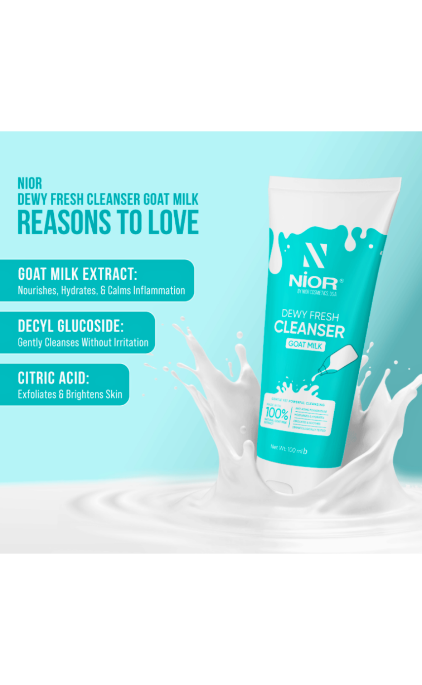 Nior Dewy Fresh Goat Milk Cleanser 100ml - Image 2