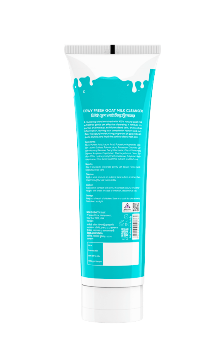 Nior Dewy Fresh Goat Milk Cleanser 100ml - Image 4
