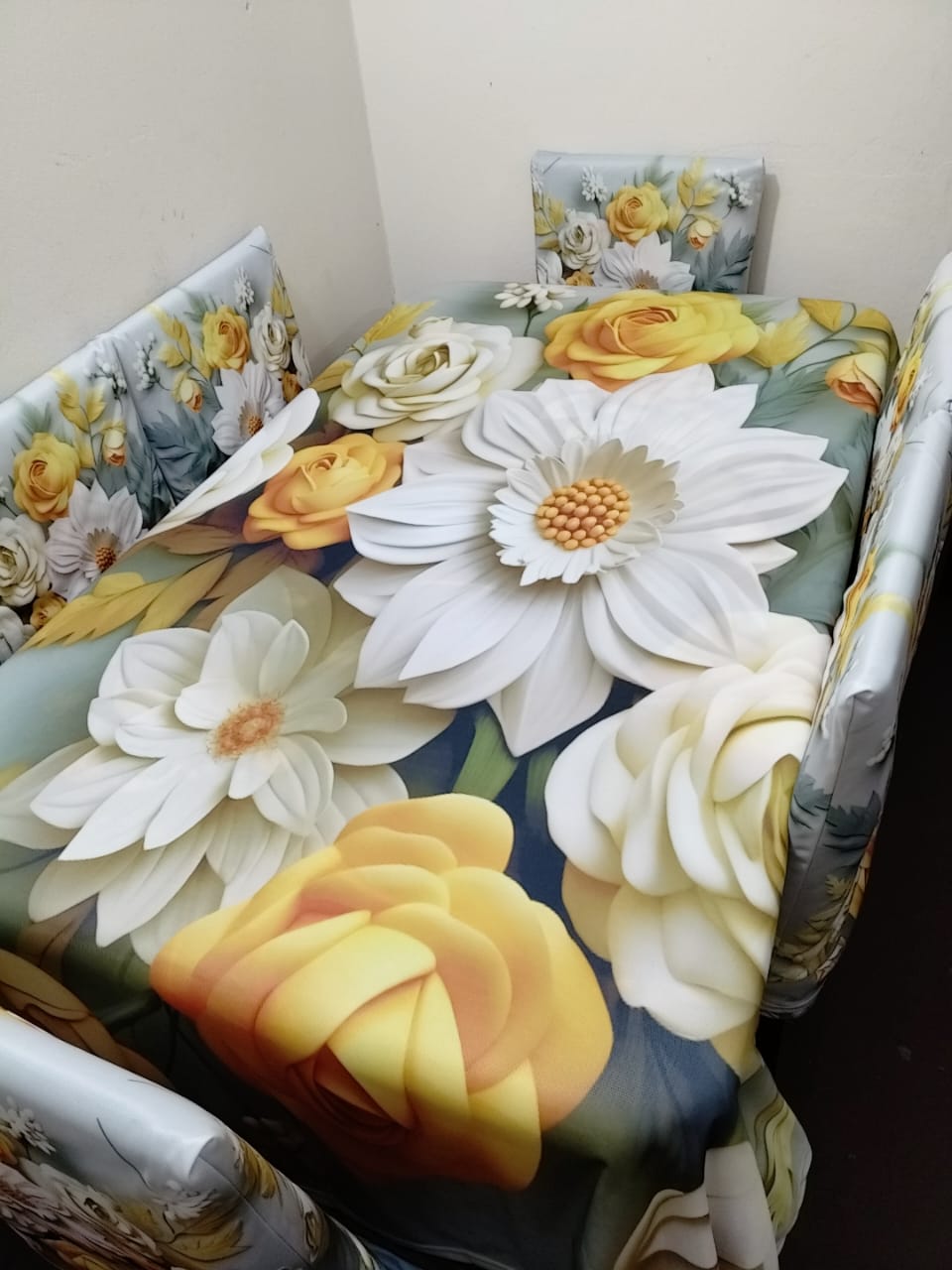 China Premium 3D Print Table Cloth Set_img_0