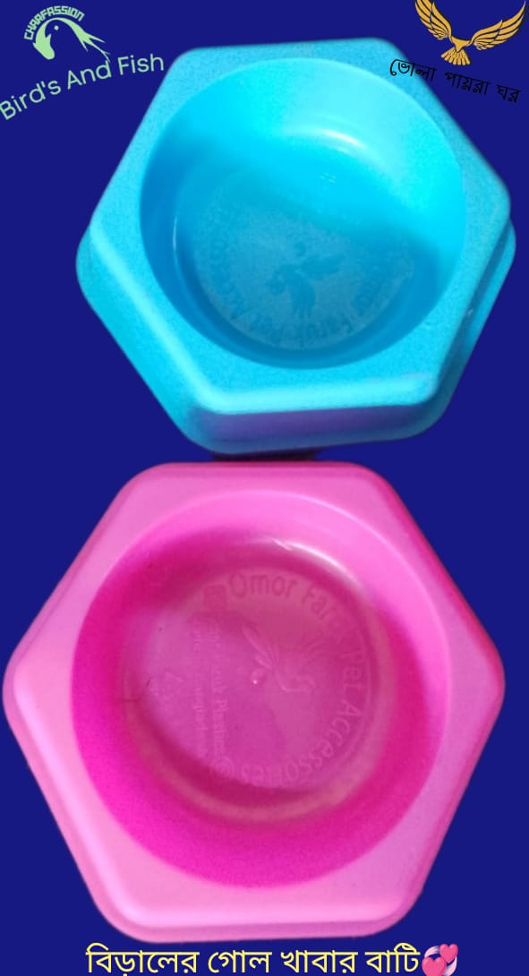 বিড়ালের গোল ফুড বোল (বাটি)