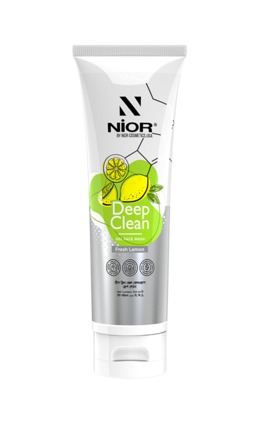।Nior Deep Clean Gel Face Wash Fresh Lemon 100ml - Image 1