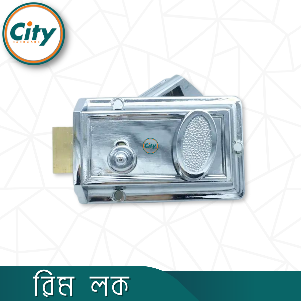 অটো লক রিম লক ডেডবোল্ট সিকিউরিটি লক লাচ লক কাঠের দরজার জন্য সিলভার রঙের দরজার লক_img_2