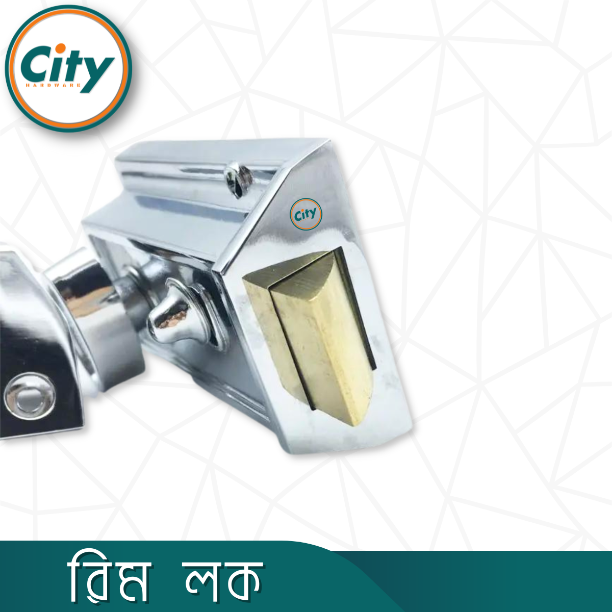 অটো লক রিম লক ডেডবোল্ট সিকিউরিটি লক লাচ লক কাঠের দরজার জন্য সিলভার রঙের দরজার লক_img_4