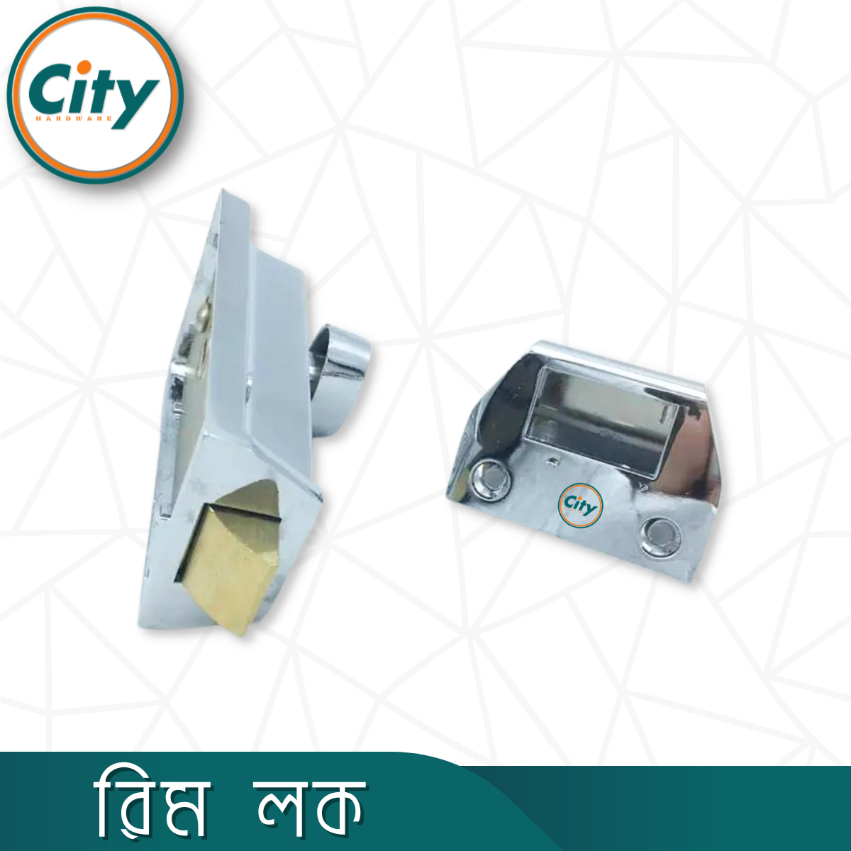 অটো লক রিম লক ডেডবোল্ট সিকিউরিটি লক লাচ লক কাঠের দরজার জন্য সিলভার রঙের দরজার লক_img_5