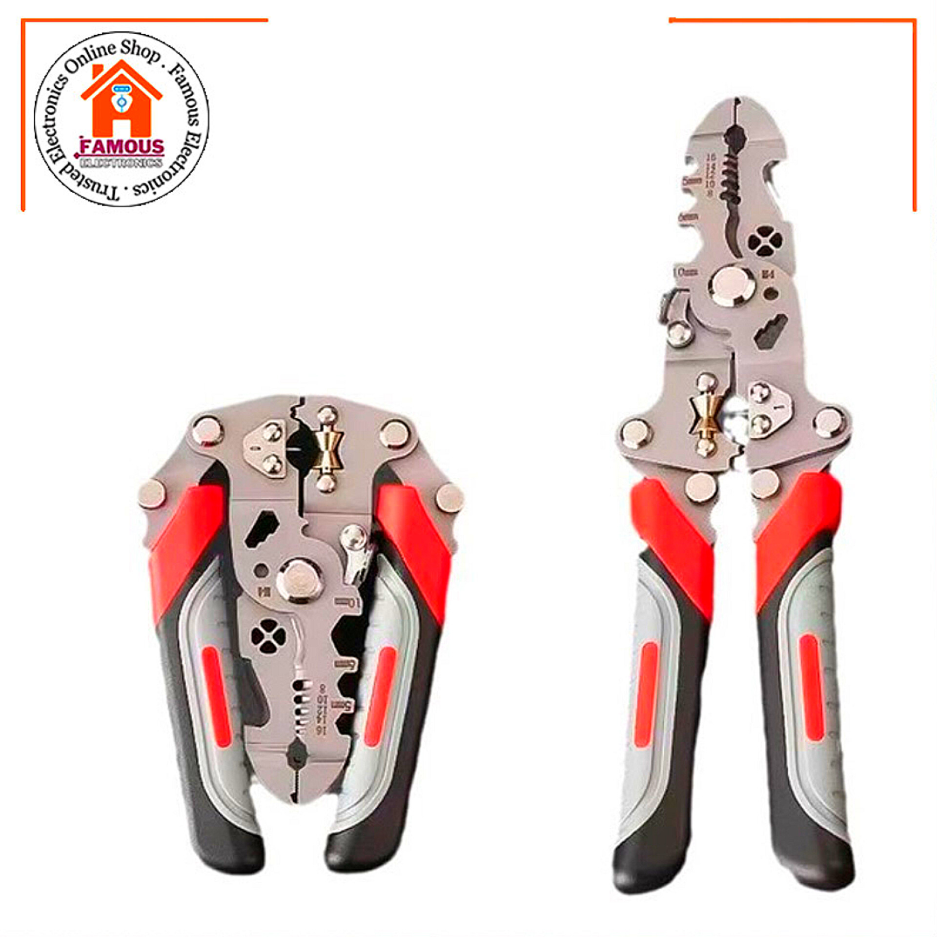 Cross-Border New Multifunctional Wire Stripping Pliers 12-in-1 Universal Stripping and Crimping Electrician-Specific Wire Stripping Pliers Cutter_img_5