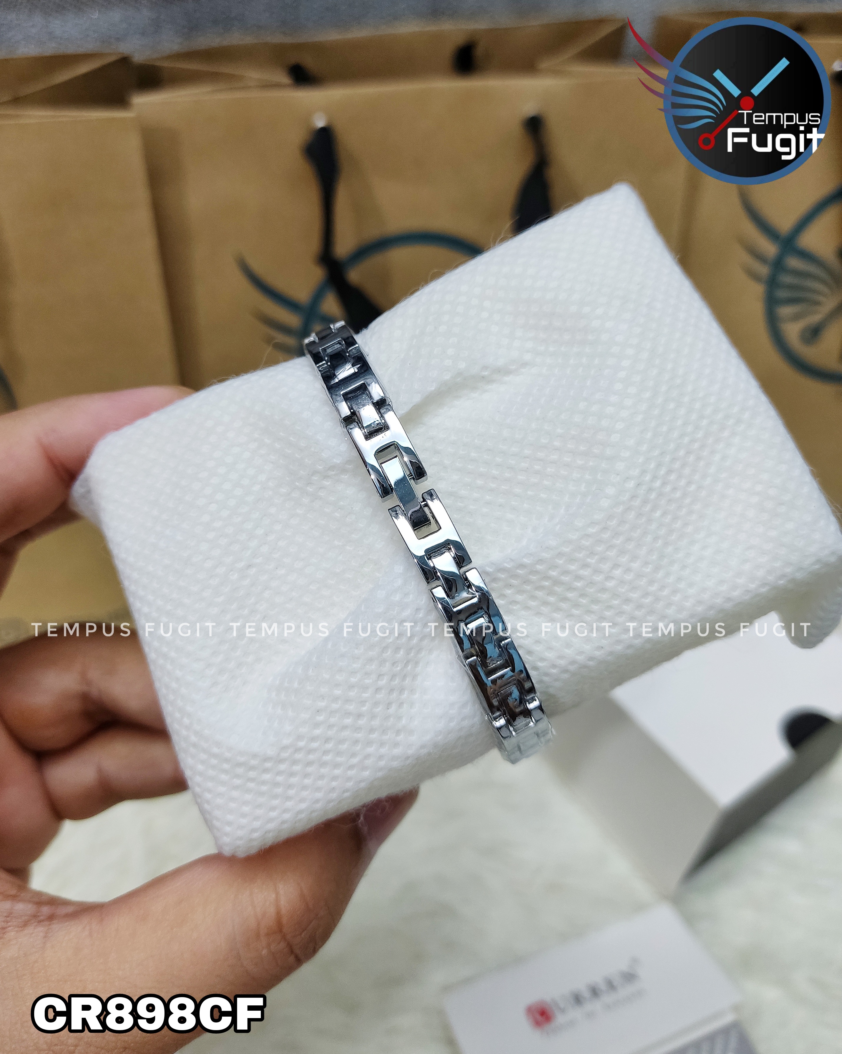 Curren 9097 Ladies Chain Watch- Blue Dial- Silver Bezel- Silver Chain- TF Code CR898CF_img_9