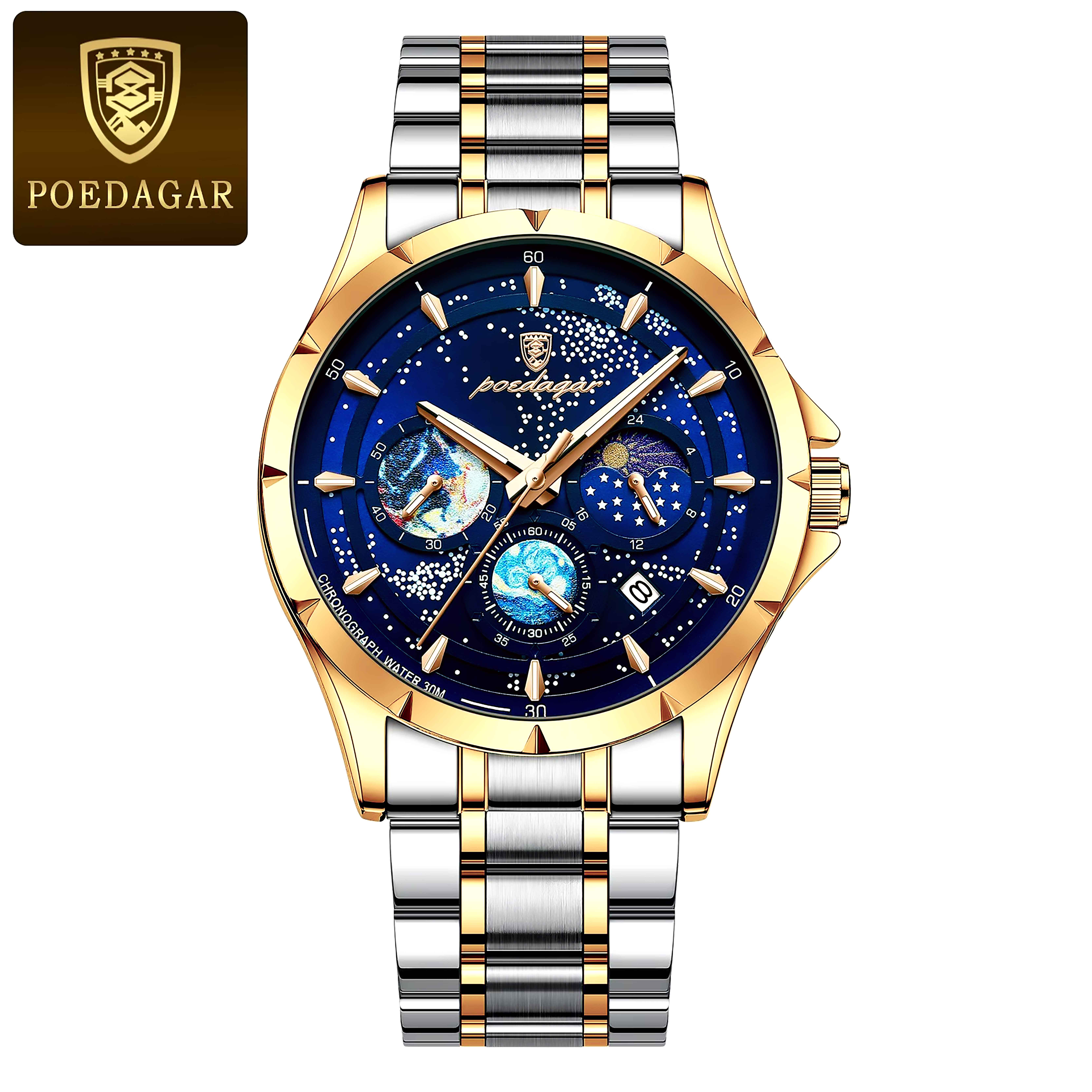 POEDAGAR 916 Luxury Man Wristwatch Luminous_img_0