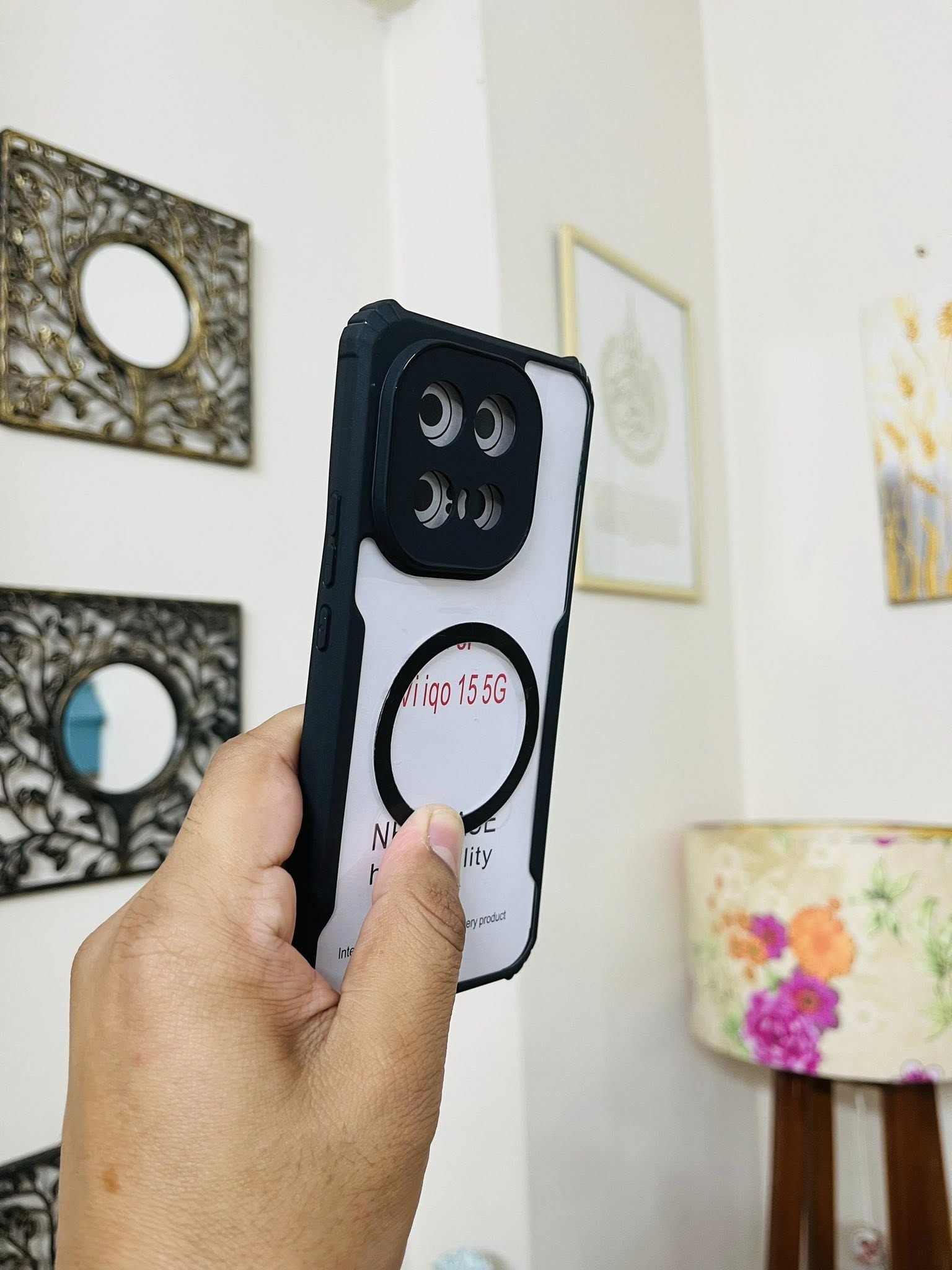 IQOO 15 Back Cover Magsafe Wireless Supported Ring Back Cover_img_1