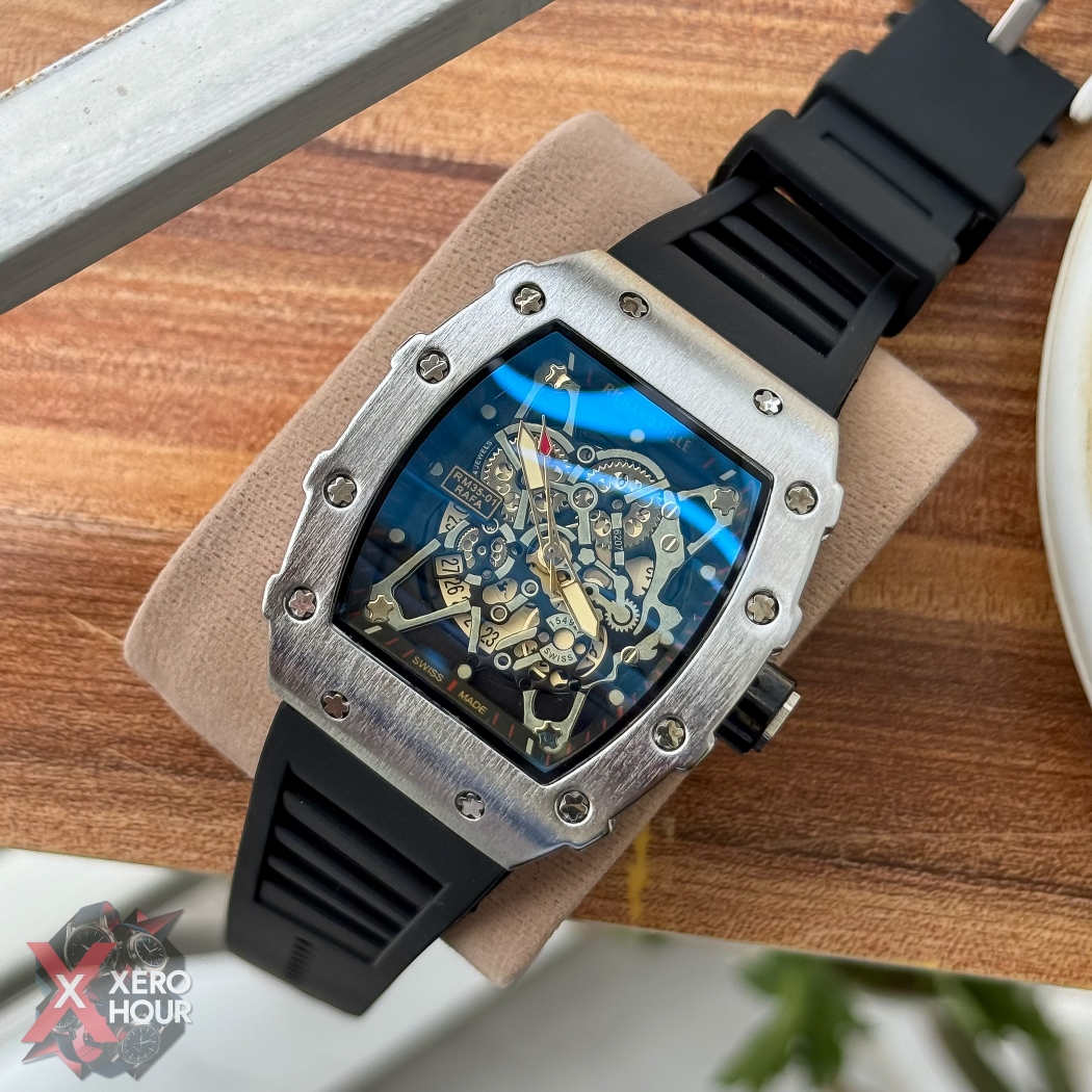 RM SS Body SIlicon Strap | SS body Black belt_img_5