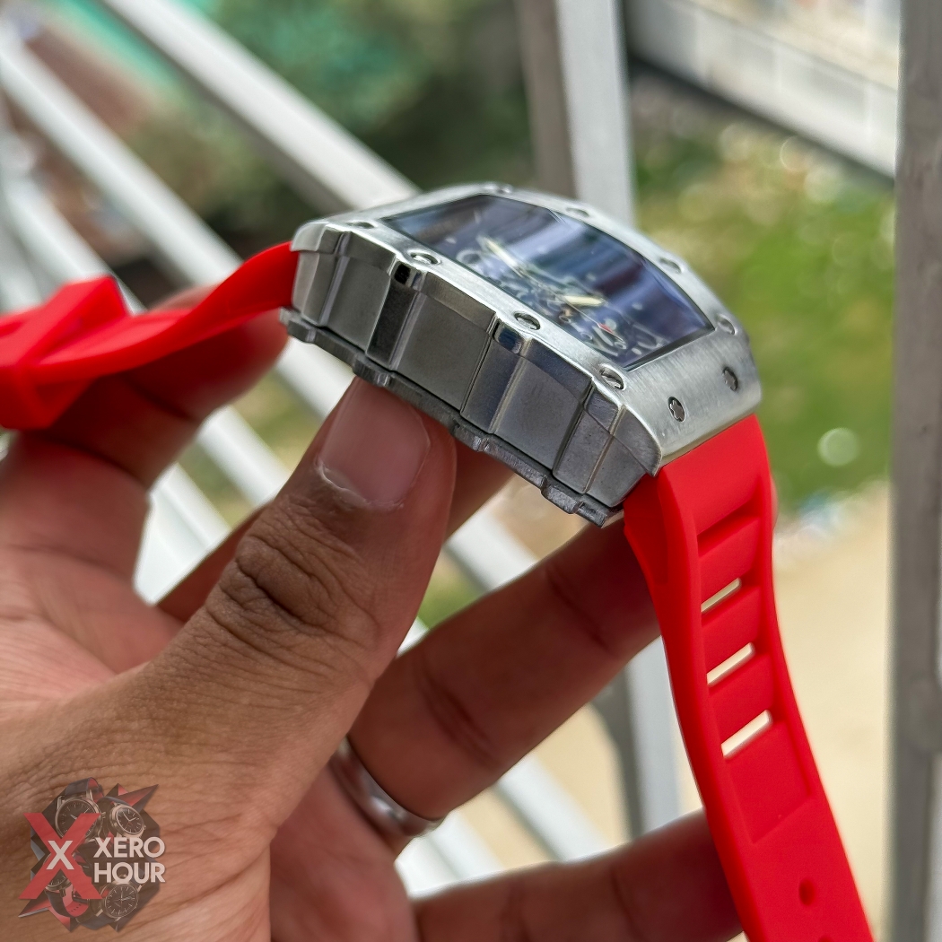 RM SS Body SIlicon Strap | SS body Red Strap_img_1