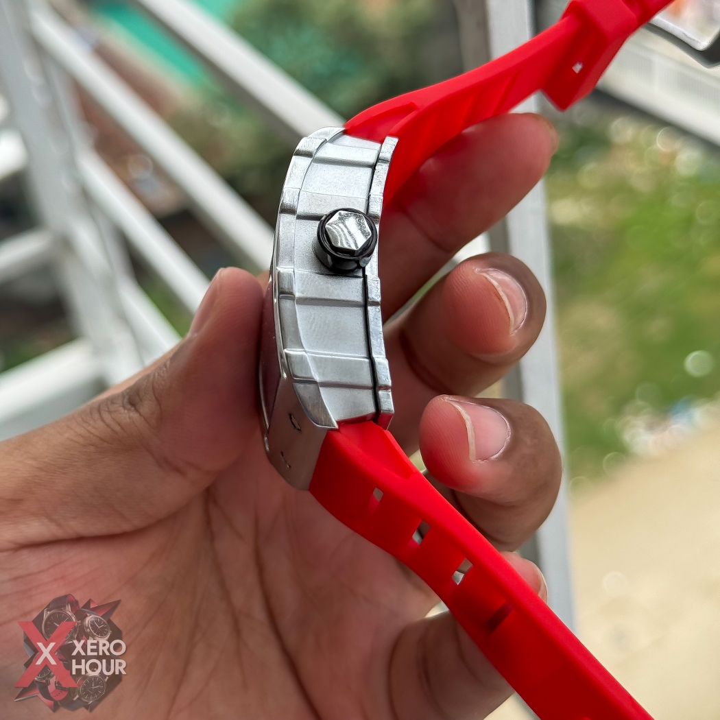 RM SS Body SIlicon Strap | SS body Red Strap_img_2