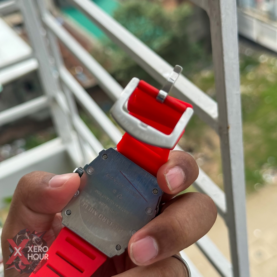 RM SS Body SIlicon Strap | SS body Red Strap_img_4