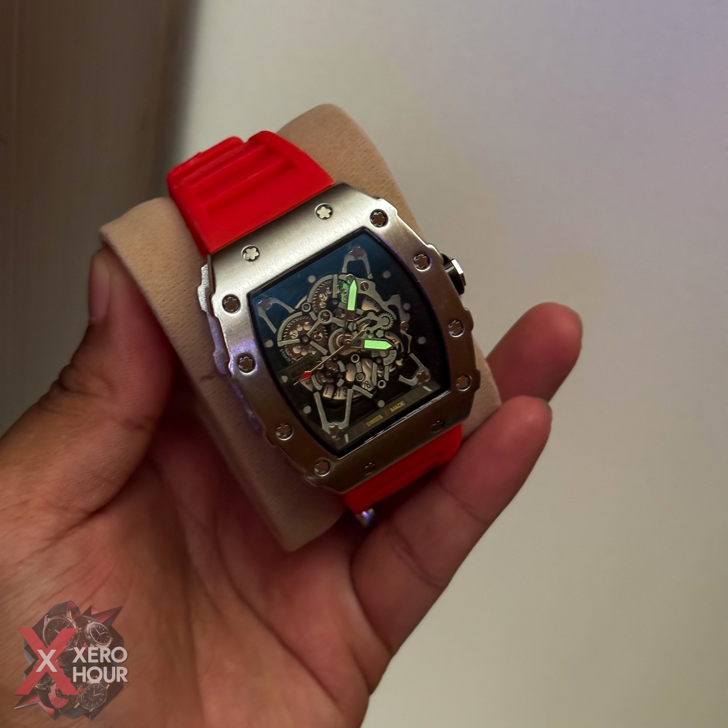 RM SS Body SIlicon Strap | SS body Red Strap_img_8