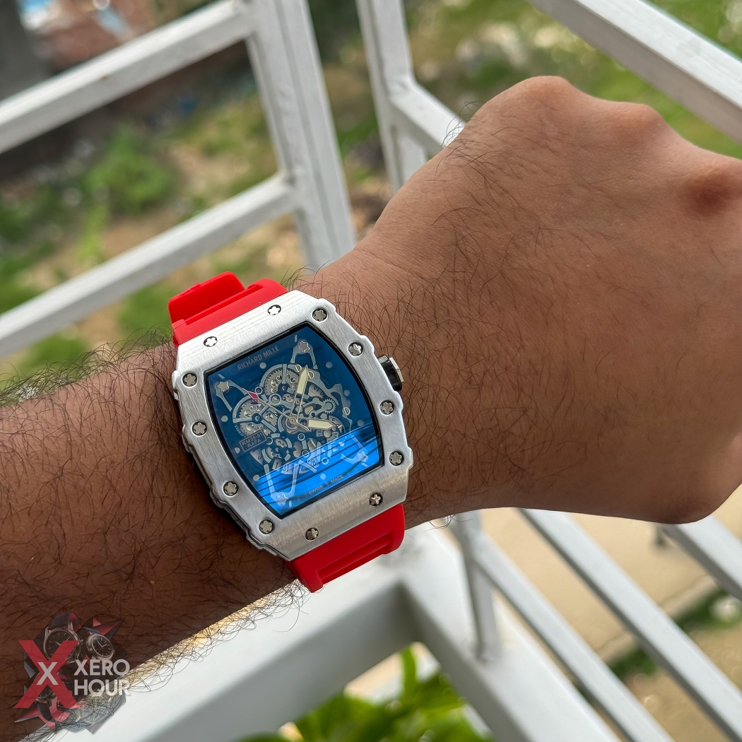 RM SS Body SIlicon Strap | SS body Red Strap_img_9