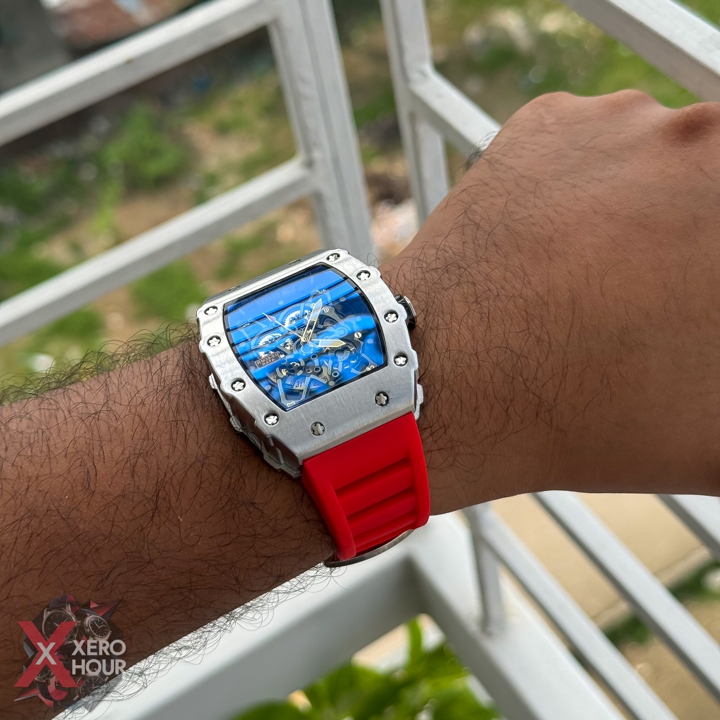 RM SS Body SIlicon Strap | SS body Red Strap_img_10