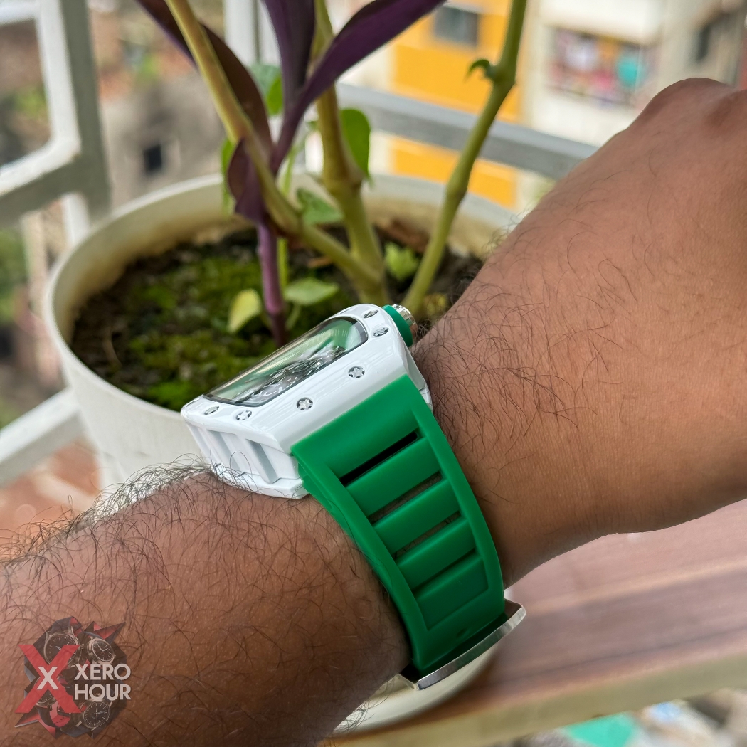 Richard Mille Buba Edition | White dial Green Strap silicon_img_8