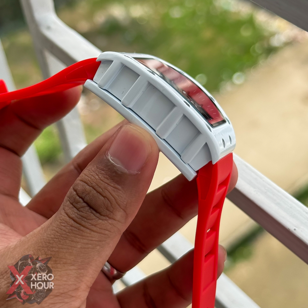 Richard Mille Buba Edition | White Dial Red Strap silicon_img_1