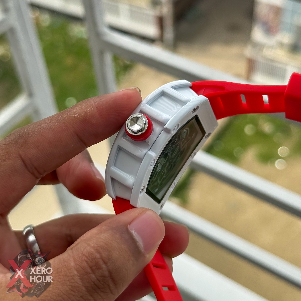 Richard Mille Buba Edition | White Dial Red Strap silicon_img_5