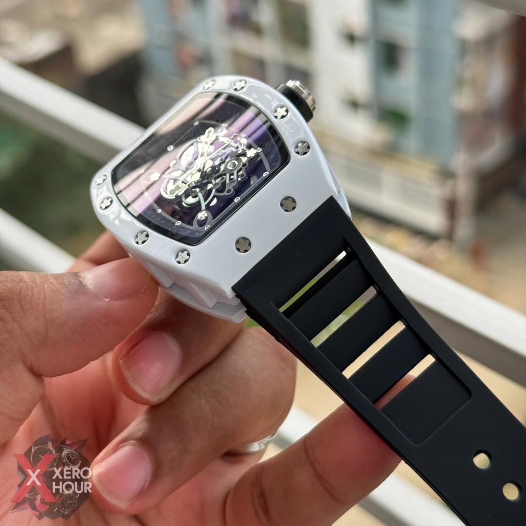 Richard Mille Buba Edition | White Dial Black strap silicon_img_1