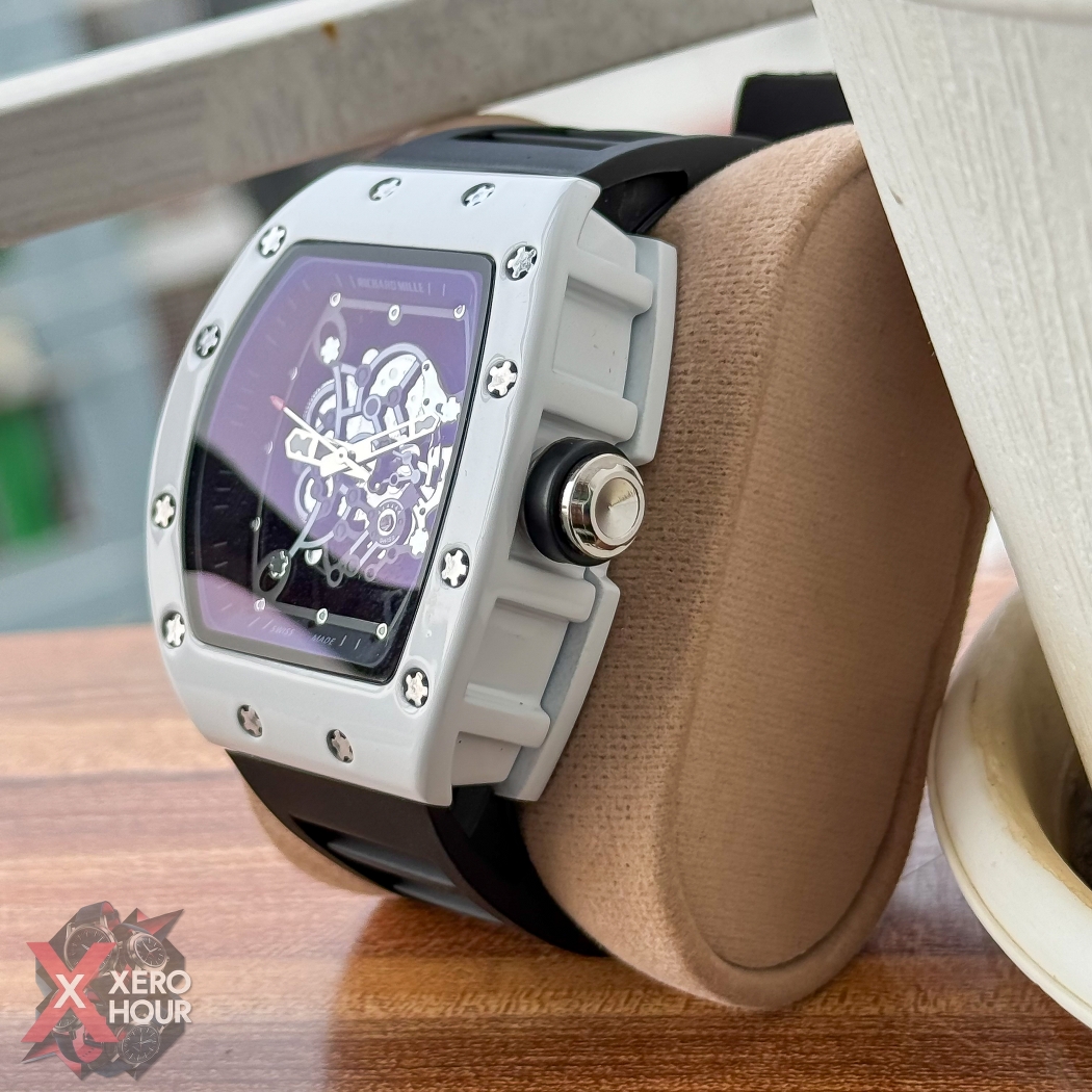Richard Mille Buba Edition | White Dial Black strap silicon_img_7