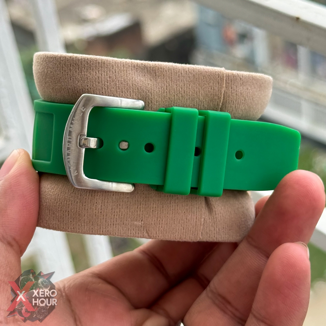 Richard Mille Carbon Edition | Black Dial Green Silicon Strap_img_5