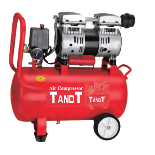TANDT TT2024S 24L Oil free Air Compressor, Silent Air Compressor, 800w, 7bar, Model: TT2024S