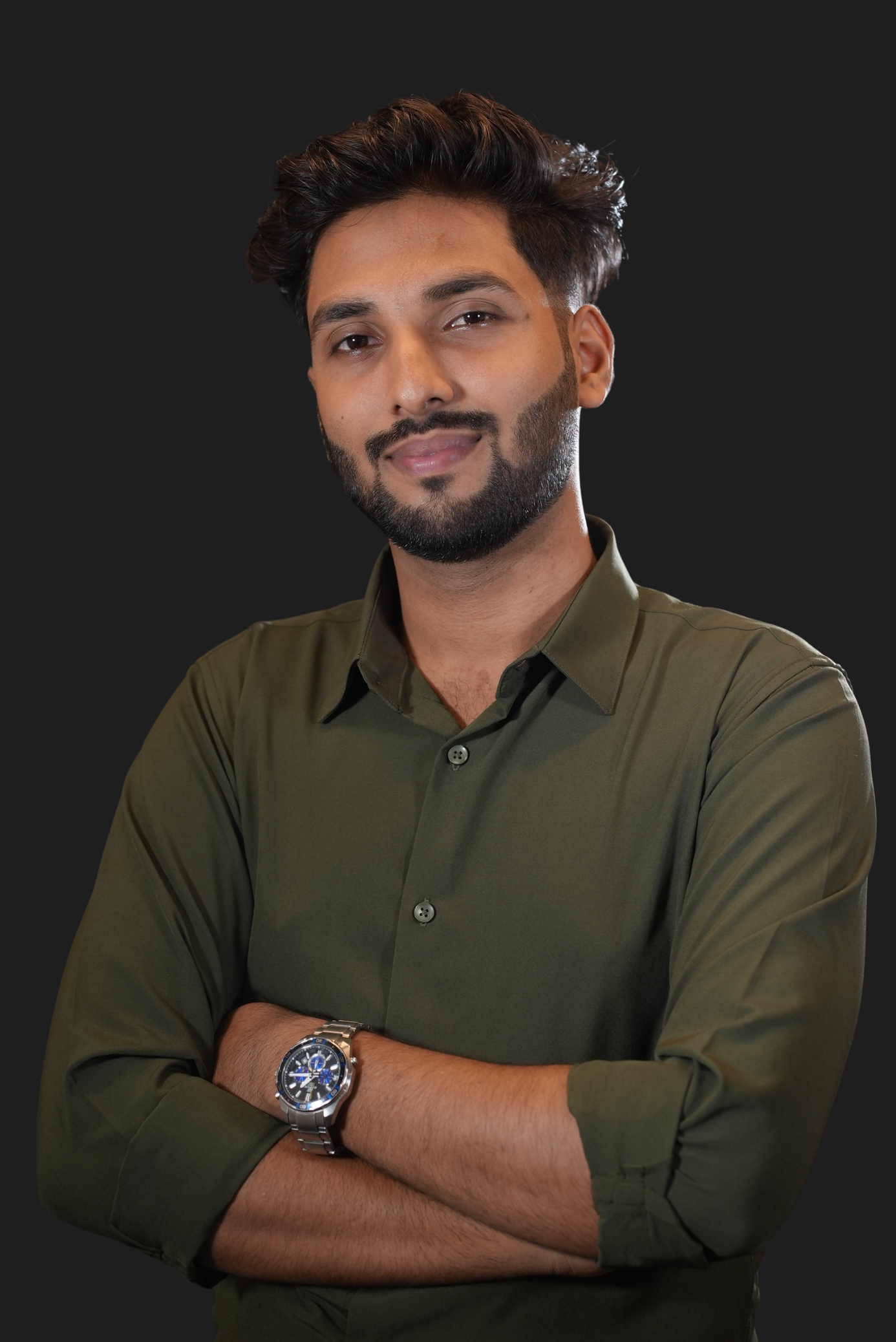 ILIAF Unique Olive Fashion Shirt - Premium Business Casual