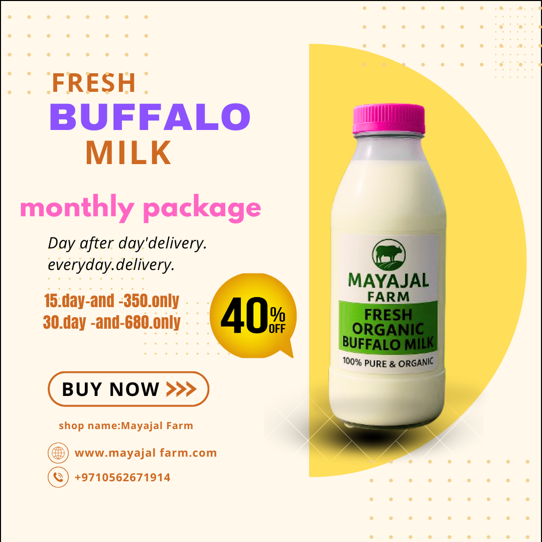 Organic/ Buffalo milk.(Everyday)
