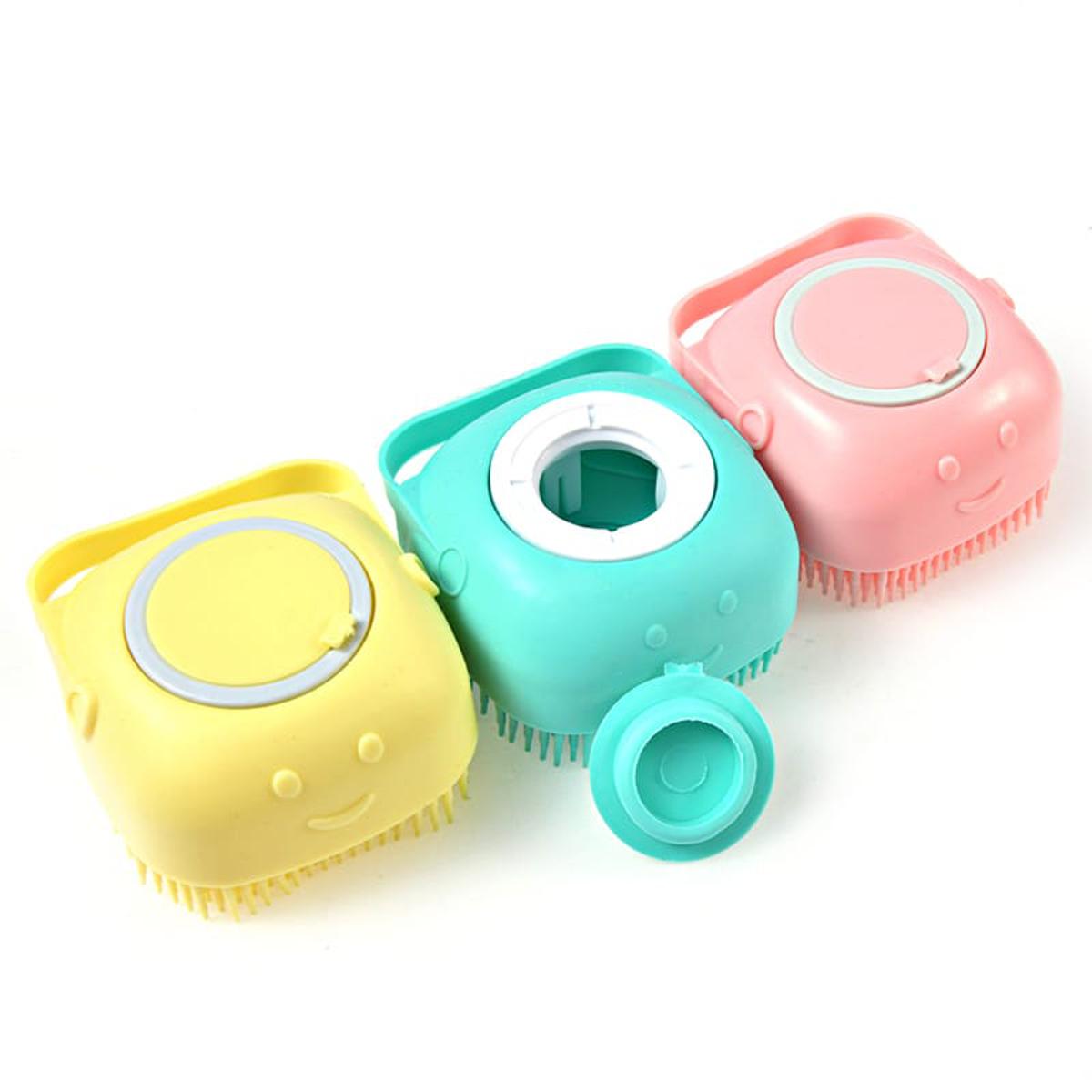 Silicone Massage Bath Brush- Multicolour- 1pcs