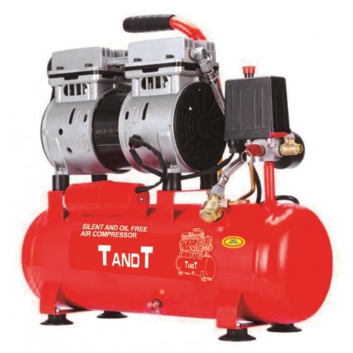 TANDT TT6010S 10L Oil free Air Compressor, Silent Air Compressor, 600w, 7bar, Model: TT6010S