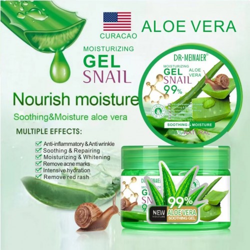 DR.MEINAIER 99 Percent Aloe Vera Moisturizing Snail Gel 150ml_img_1