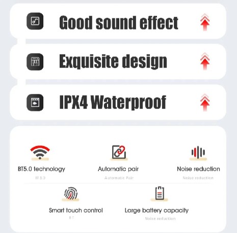 Airpods Bluetooth Comfortable Earbuds_img_4