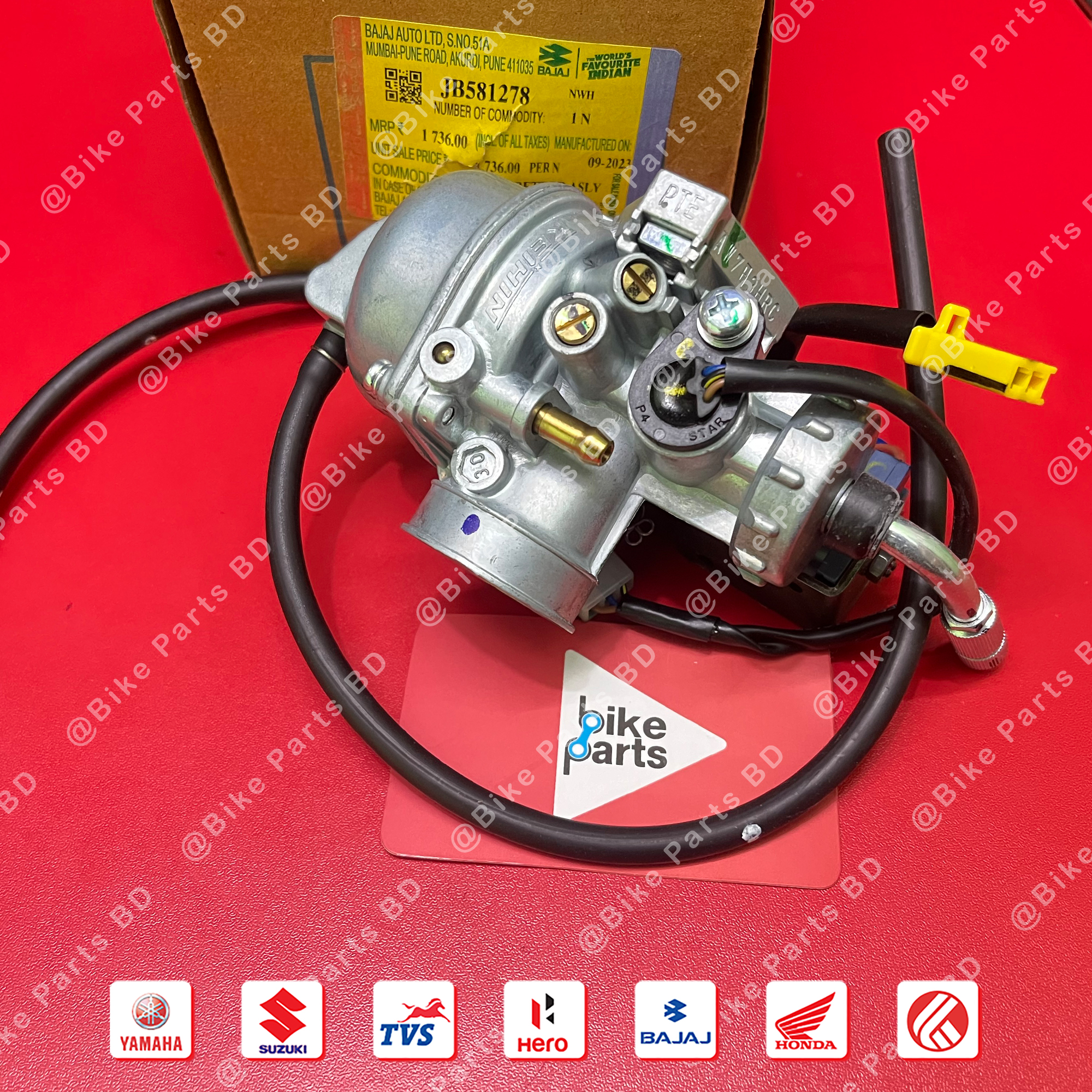 Carburetor Assy for Bajaj Pulser NS 160 bike.