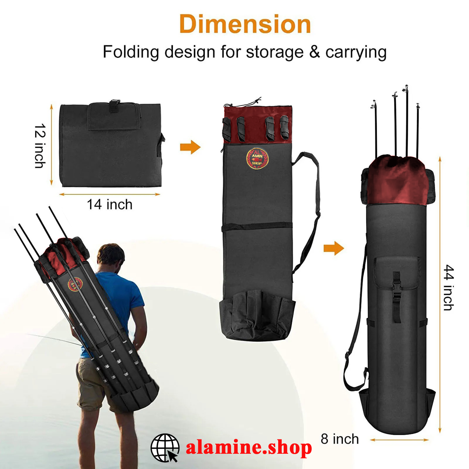 Fishing accessories carry bag - মাছ ধরার জিনিসপত্র বহন ব্যাগ_img_1