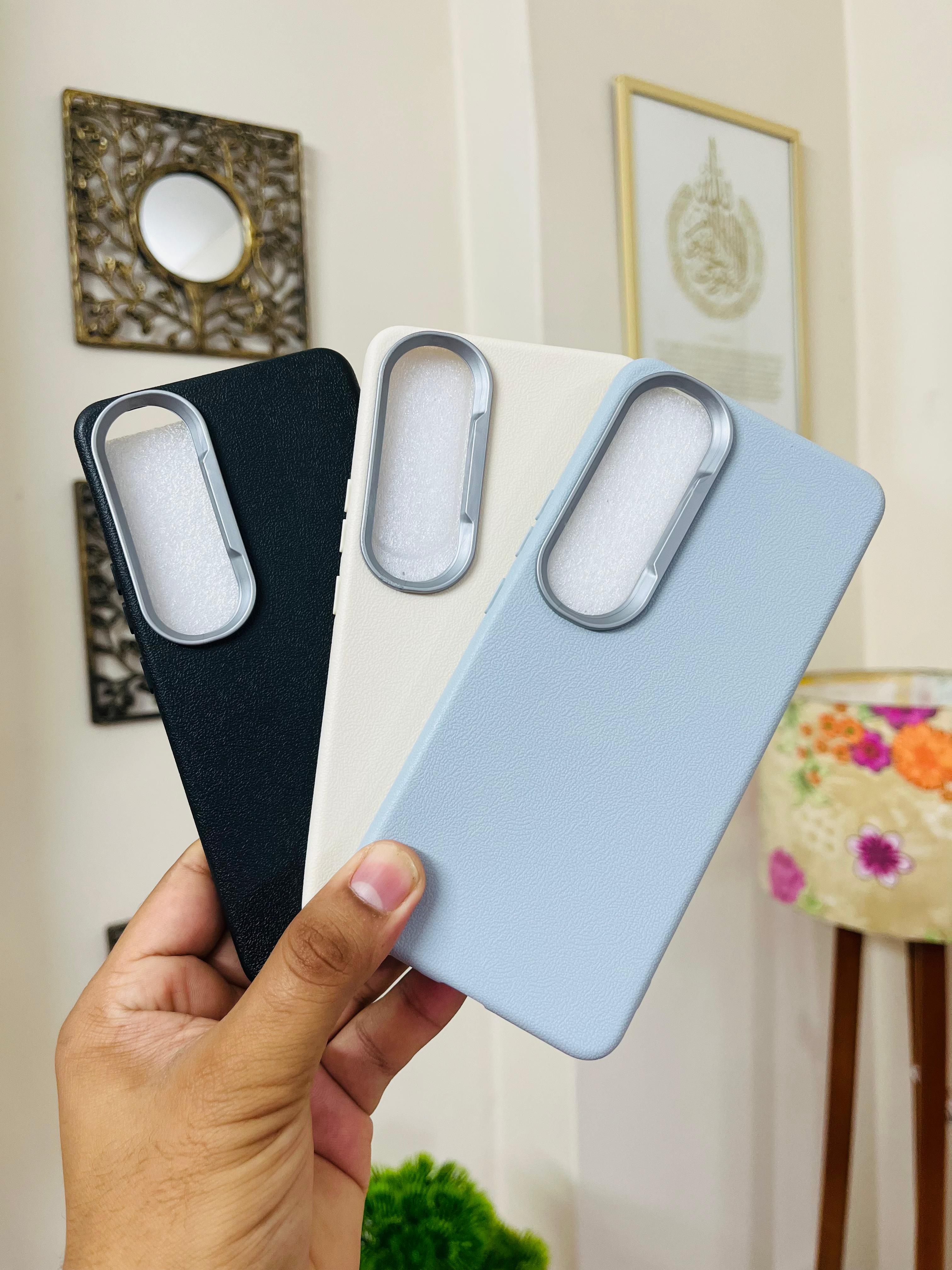 Vivo V50 Lite Back cover Rough Cross Patterned Magnetic Soft Silicone Leather For Vivo V50 Lite 5G case_img_3