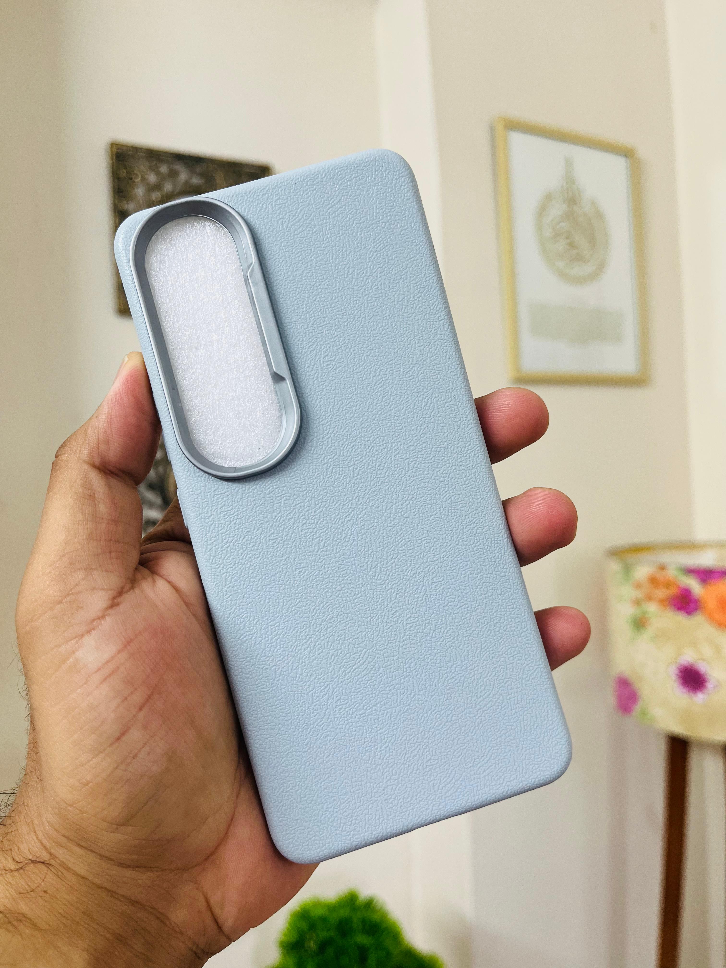 Vivo V50 Lite Back cover Rough Cross Patterned Magnetic Soft Silicone Leather For Vivo V50 Lite 5G case_img_5