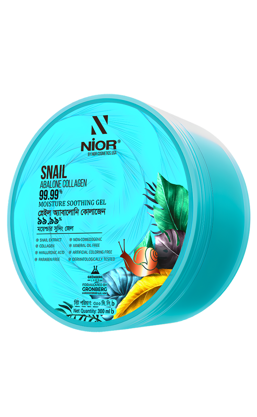 Nior Snail Abalone Collagen 99.99% Moisture Soothing Gel 300ml - Image 1
