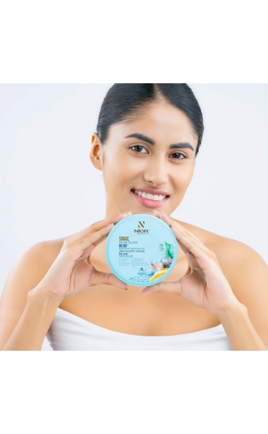 Nior Snail Abalone Collagen 99.99% Moisture Soothing Gel 300ml - Image 4