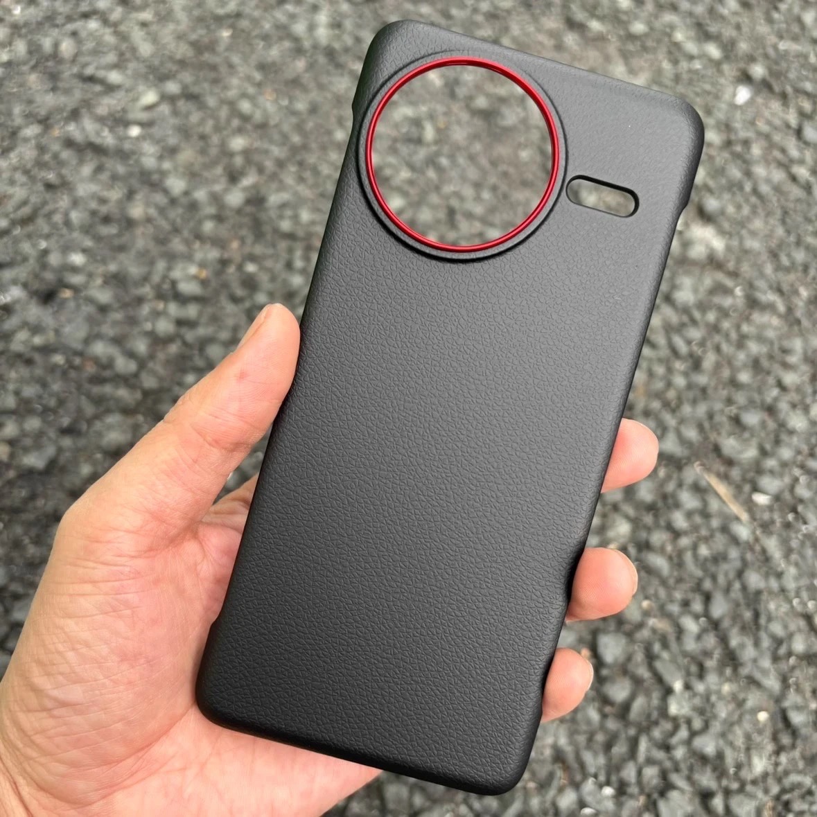 Redmi k80 Borderless Leather Drop-resistant PC Ultra-thin Hard Case / cover_img_1