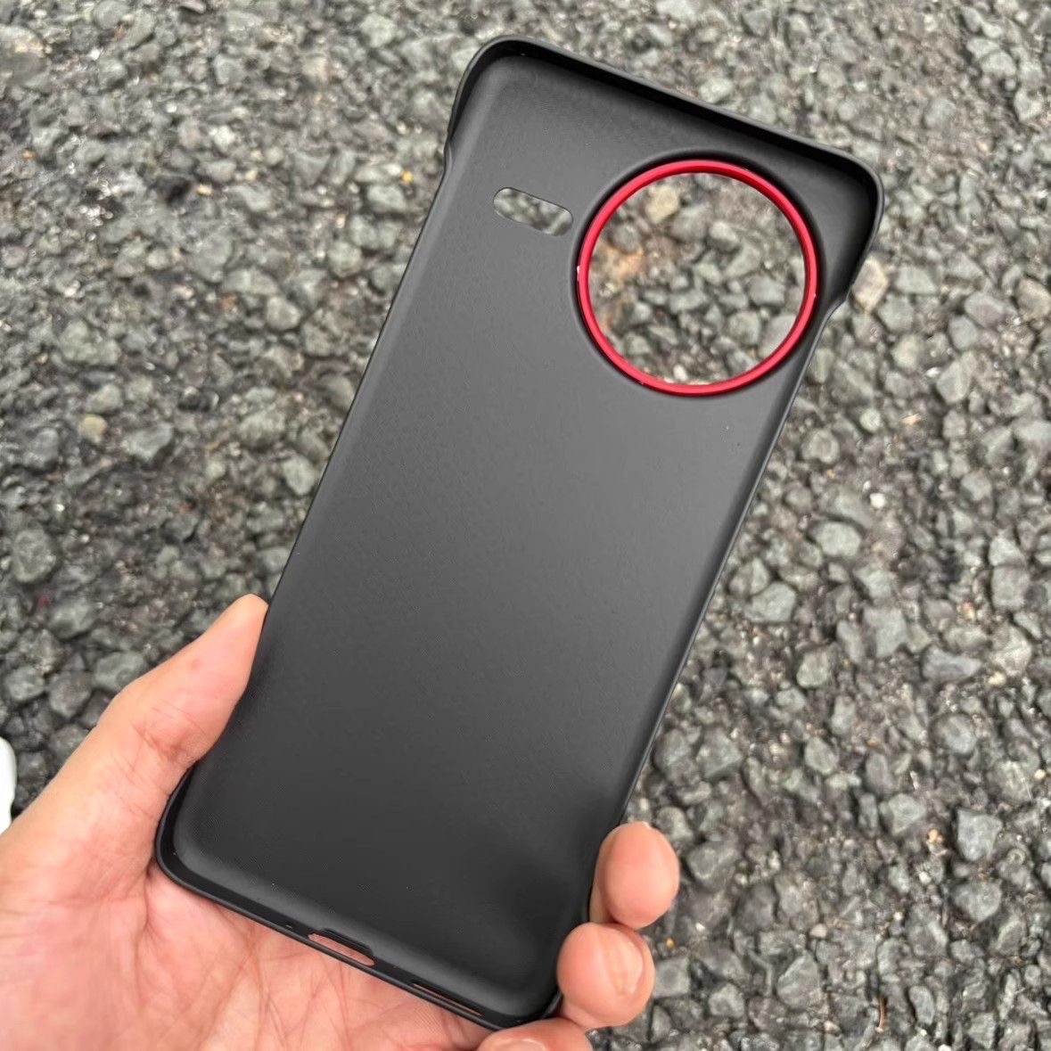 Redmi k80 Borderless Leather Drop-resistant PC Ultra-thin Hard Case / cover_img_4