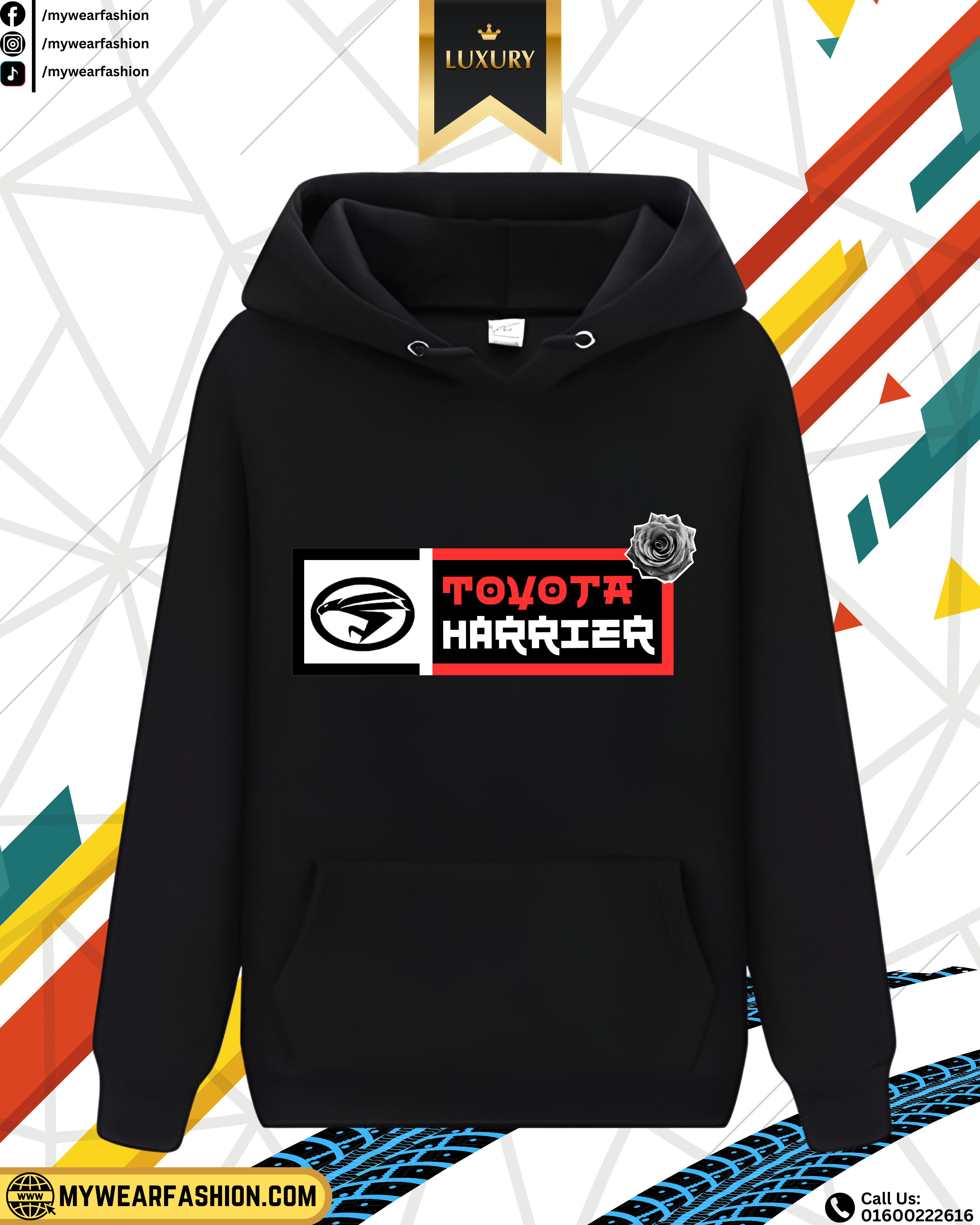 Toyota Harrier 2018 Premium Oversized Hoodie_img_0