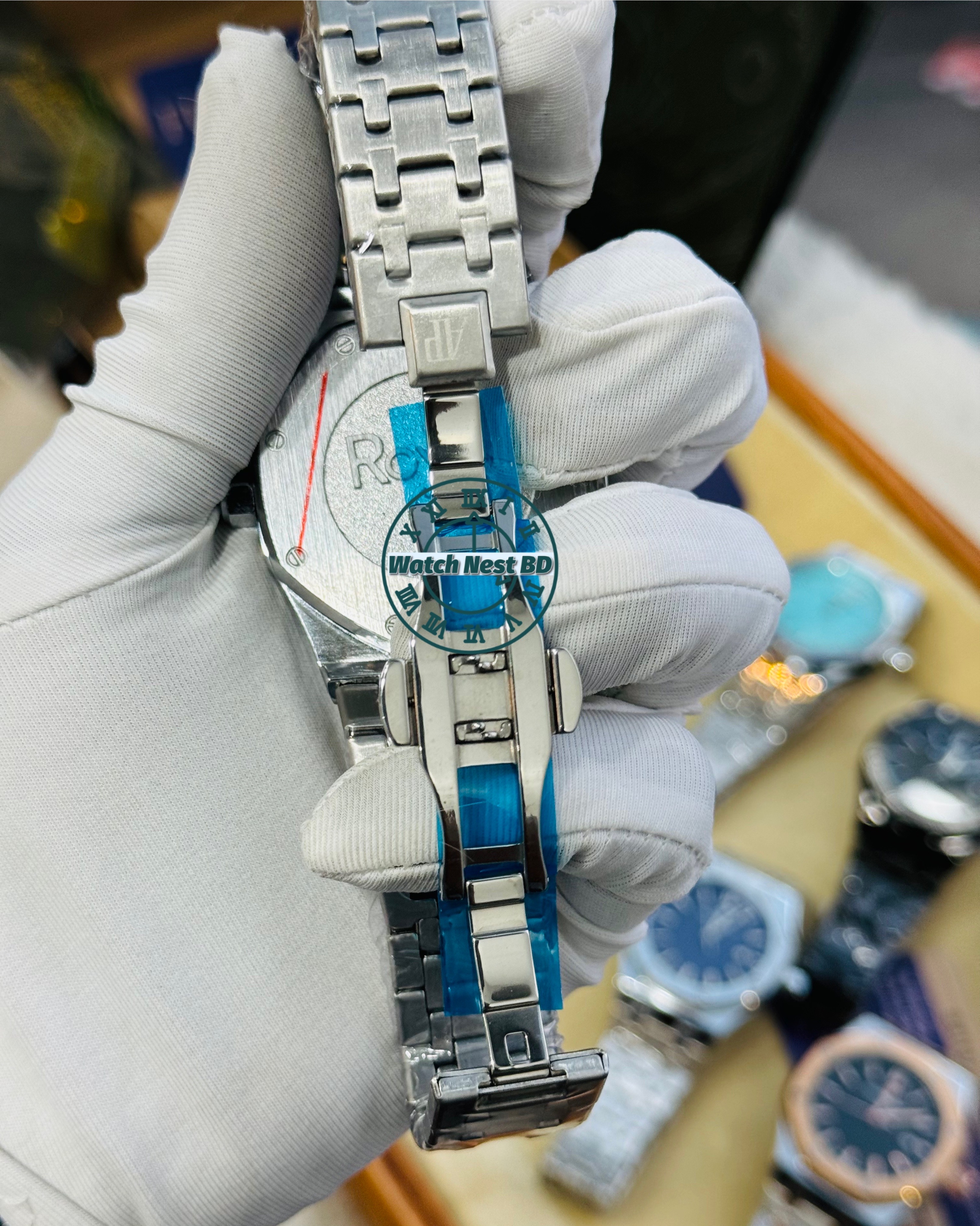 Audemars Piguet AP Silver White Quartz Movement Sqr Watch (AA Grade)_img_3