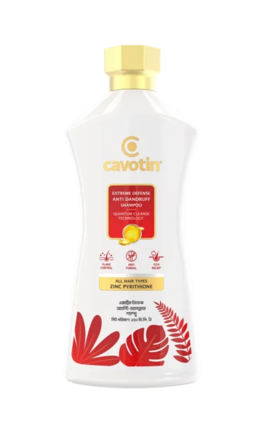 Cavotin Extreme Defense Anti-dandruff Shampoo 250ml - Image 1