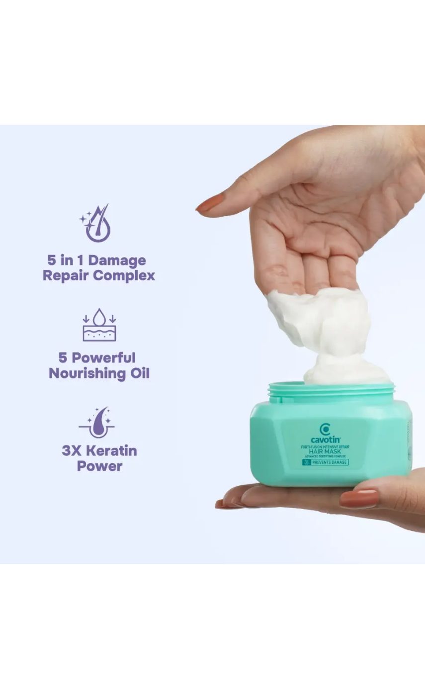 Cavotin Forti-Fusion Intensive Repair Hair Mask 200gm - Image 2