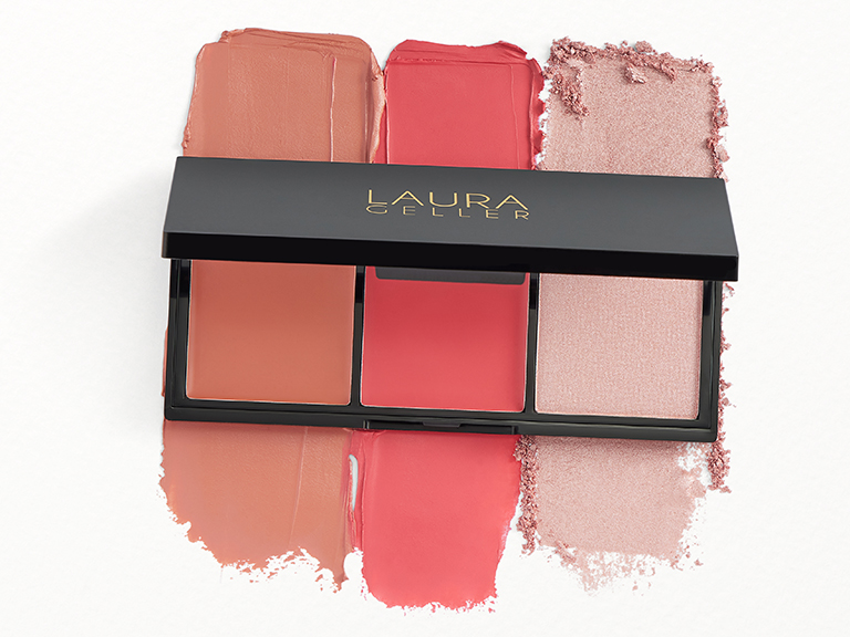 Laura Geller – Eye, Lip & Cheek Palette - Think Pink (Tropical Coral, Subtly Pink, Rose Gold)_img_1