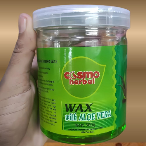 Cosmo Herbal wax 500 gm - Aloe Vera Hair Removal cream_img_0
