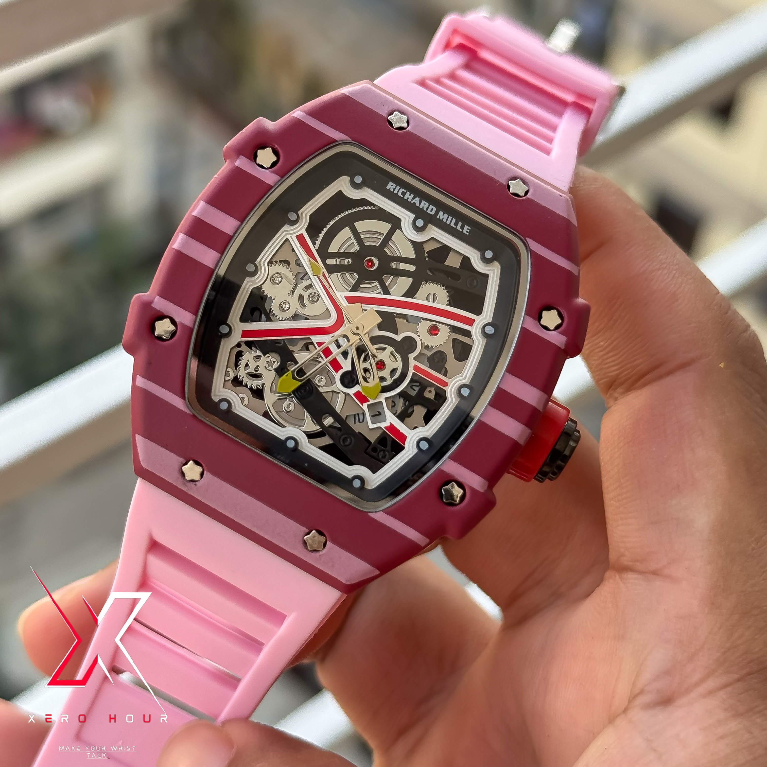 Richard Mille | Pink Strap |AA Grade | Quartz movement