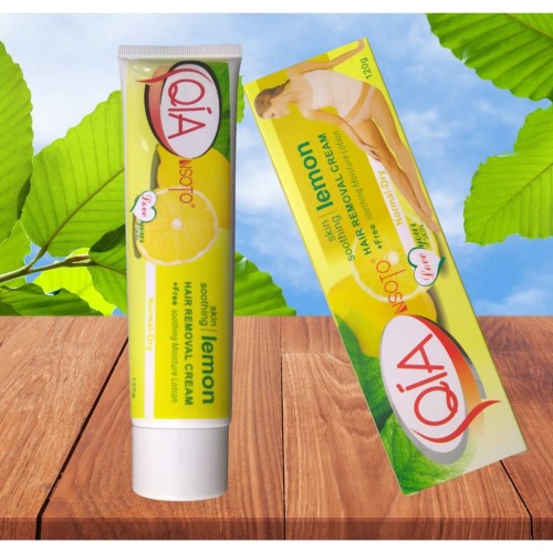 Qia nsoto lemon soothing skin hair removal cream_img_0