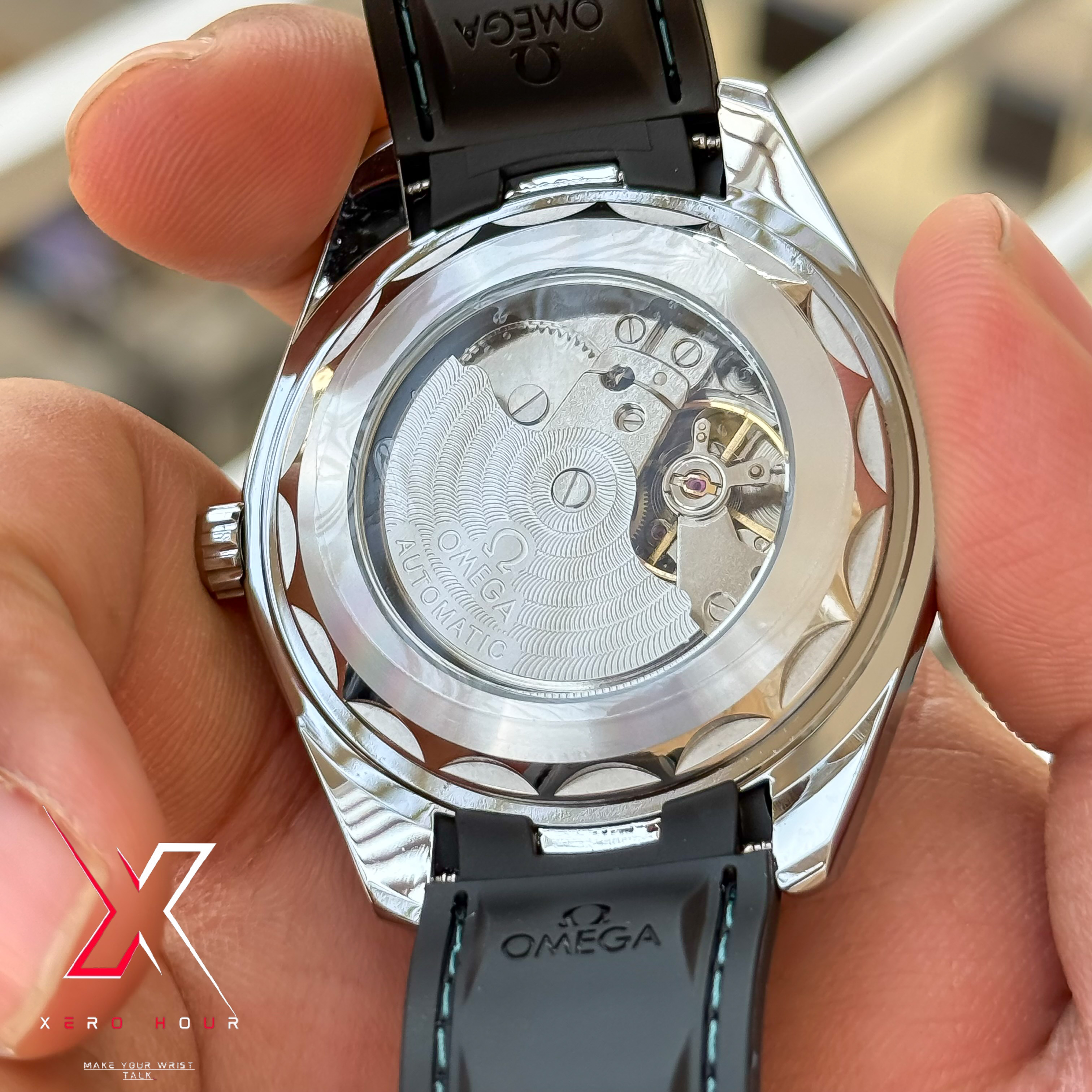 Omega Seamaster | Automatic Movement | Silicon Strap | Cyan Dial_img_1